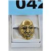 Image 1 : solid bronze guy fawkes ring