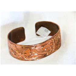 West coast native hand crafted copper bracelet