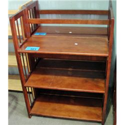 Small 3 tier cherry finish bookshelf