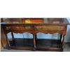 Image 1 : Oak 2 drawer sofa/ hall table