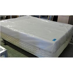 Queen size memory foam mattress and boxspring set