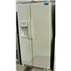 Image 1 : GE white side by side refrigerator