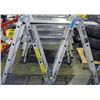 Image 1 : Aluminum platform scaffolding ladder set
