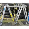 Image 1 : Aluminum platform scaffolding ladder set
