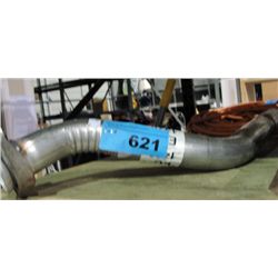 Automobile exhaust pipe section