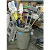 Image 1 : Rubbermaid garbage pail filled with assorted new