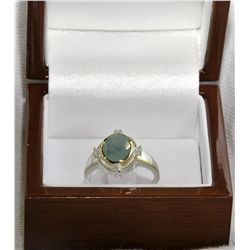 Emerald and Diamond ring