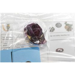 Certified 183 carat oval cut Ruby