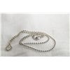 Image 1 : Estate 925 Silver ball chain