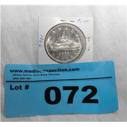 1966 Royal canadian mint silver dollar