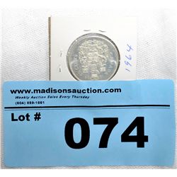 1964 Royal canadian mint silver half dollar
