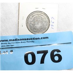 1957 Royal canadian mint silver half dollar