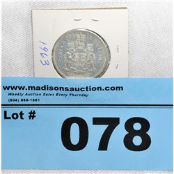 1963 Royal canadian mint silver half dollar