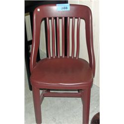 Antique painted brown office chair