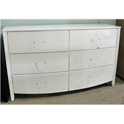 New painted white 6 drawer dresser