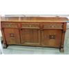 Image 1 : Antique oak carved front sideboard buffet