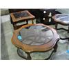 Image 1 : 3pc glass top coffee and end table set