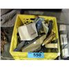 Image 1 : Milk crate filled with assorted painting and dry