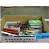 Image 1 : Box of assorted new tools hardware and bits