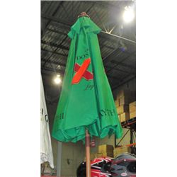 One liqour advertisment umbrella
