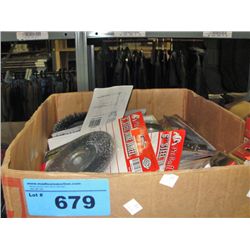 One box of new assorted tools and accessories