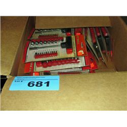 One box of new assorted tools and accessories