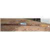 Image 1 : Carved wooden walking stick with bone antler hande