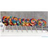 Image 1 : LOt of 9 whirlipop lollipops with whirlipop stand
