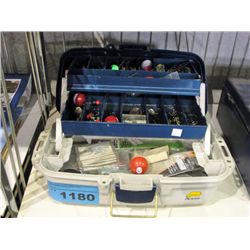 Plano fishermans tackle box and contents
