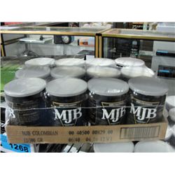 One case of 12 MJB 100% columbian coffe