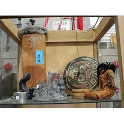 Shelf lot of west coast native collectors items