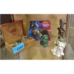 Shelf lot of misc items; american chopper diecast