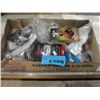 Image 1 : Box of assorted earbuds, power cables, misc