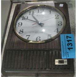 VIntage bullova electric wall clock