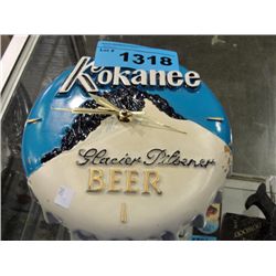 Kokanee brewing company beer cap wall clock