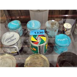 Collection of assorted vintage tins