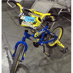 Childs Huffy pro thunder bicycle with training