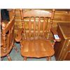 Image 1 : pair of solid maple dining room arm chairs