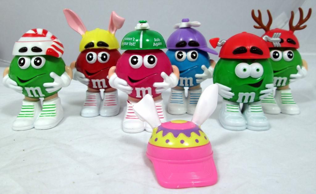 M&M Dispenser And Collectible Figures