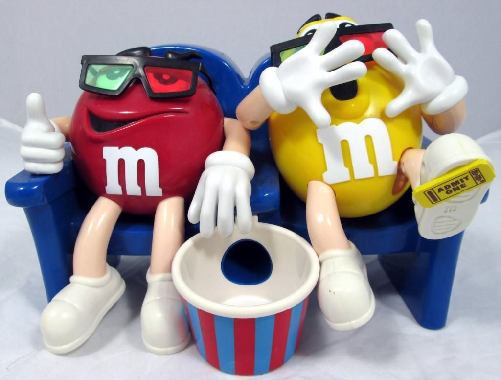 M&M Dispenser And Collectible Figures