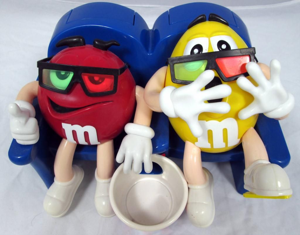 M&M Dispenser And Collectible Figures
