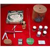 Image 1 : Wood String Holder, Celluloid Dog & Misc.