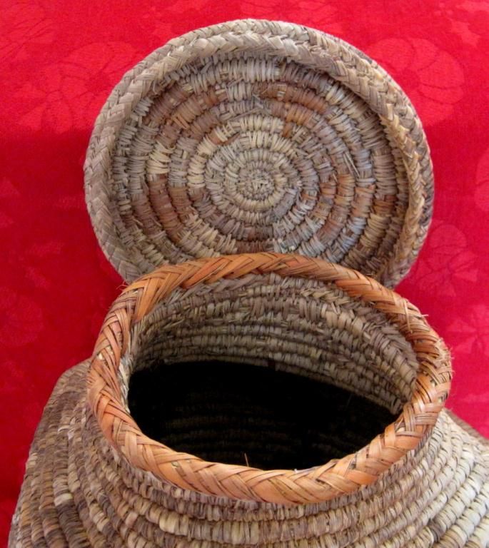 Large Native American Indian Woven Basket