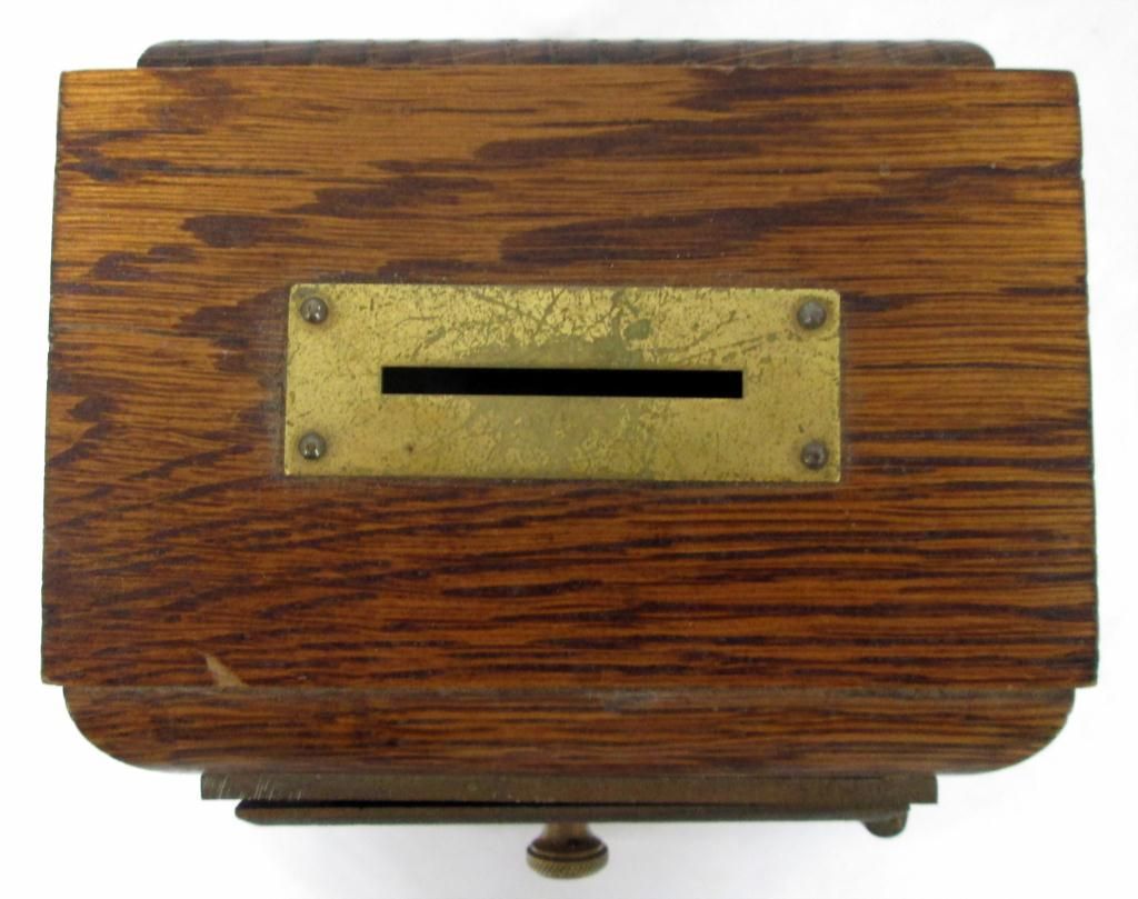 Antique Postal Box Coin Bank