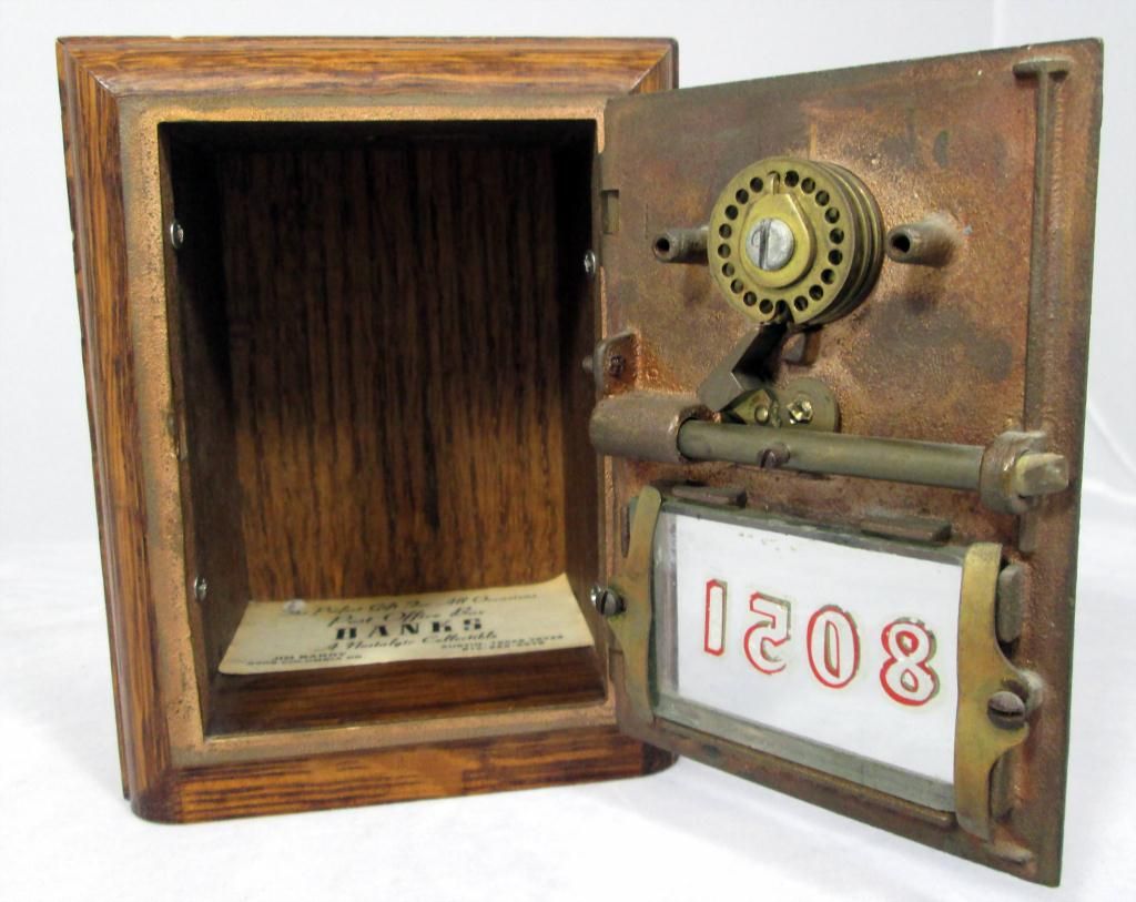 Antique Postal Box Coin Bank
