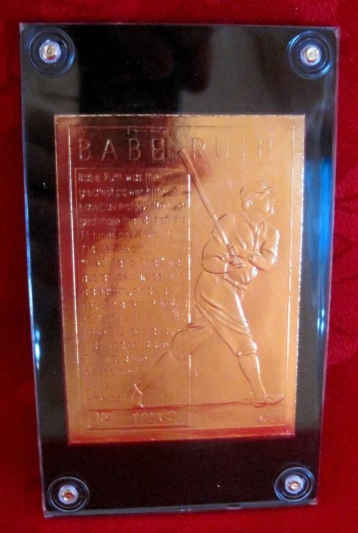 1994 Golden Legends #GL1 Babe Ruth 22k Gold Card