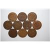 Image 2 : Indian Head One Cent; Various Dates & Conditions; Lot of 10; EST. $10-20