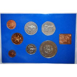 1972 Great Britain & Northern Ireland Mint Proof Foreign Coin Set With A Crown Piece To Commemorate 