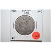 Image 1 : 1876 Seated Liberty Half Dollar; G4; EST. $30-40