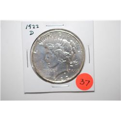 1922-D Peace $1; EST. $30-50
